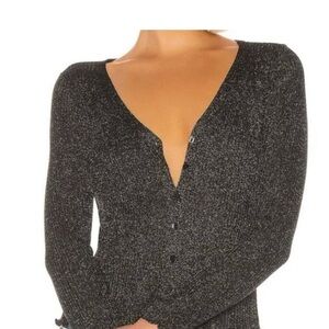 BB Dakota Charcoal Cardigan Sweater